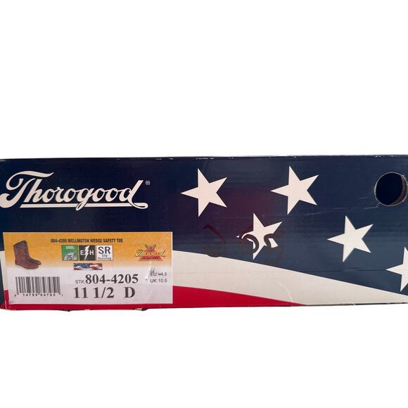 Thorogood Work Boots 11" Wellington Men's 11.5D Steel Toe, EH Leather 804-4205 - Picture 11 of 11